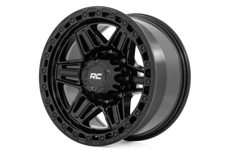 Rough Country 76 Series Gloss Black Wheel 17x9 | 8x6.5 | -12mm - 76171210 - Image 1 of 4