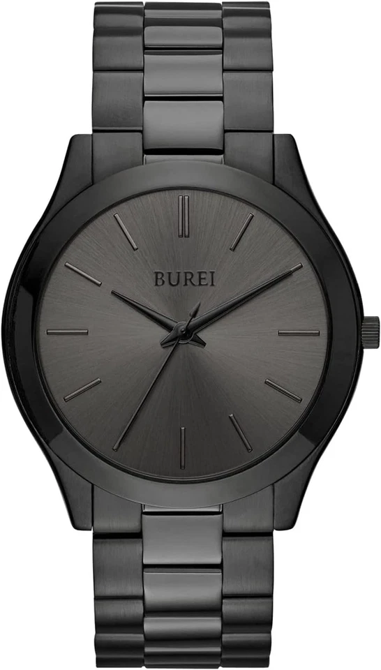 BUREI Hombres Relojes Moda Acero Inoxidable Analógico Cuarzo Negocios...  Foto 1 de 4