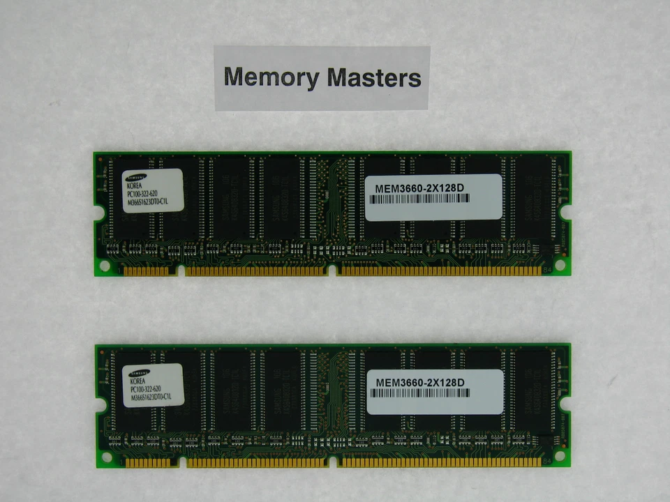 MEM3660-2X128D 256MB Approved (2x128MB) DRAM Memory Kit for Cisco 3660 Router - Image 1 of 1