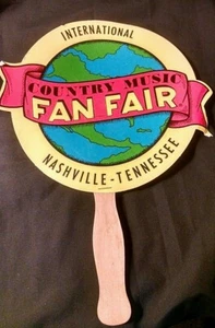 VINTAGE PAPIERFAN INTERNATIONALE COUNTRY MUSIKMESSE NASHVILLE, TENN. WERBUNG - Bild 1 von 4