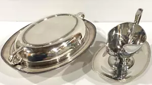 Andover Silver Plate Serving Dishes, lot of 2, Vintage - Picture 1 of 7