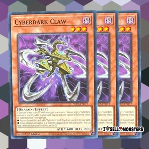 YUGIOH! 3x CYBERDARK CLAW SDCS-EN017 x3 COMMON 1st ED NM Yu-gi-oh! FAST SHIP - Picture 1 of 1