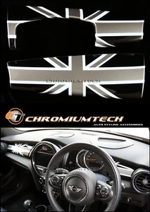 Cubierta del panel de tablero Union Jack MK3 MINI Cooper/S/ONE/JCW F55 F56 F57 NEGRA - Imagen 1 de 7