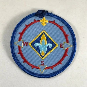 New Vintage Boy Scouts Webelos Patch - Blue Compass Logo with Top Loop - Picture 1 of 4