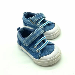 Zapatos Deportivos Garanimals Niños Pequeños Azul Denim Talla 3 Cierre de Gancho y Lazo - Imagen 1 de 8
