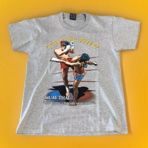 Tailandia Muy Tailandesa El Arte de Luchar Boxeo Camiseta Gris M MMA UFC Kickboxing - Imagen 1 de 7