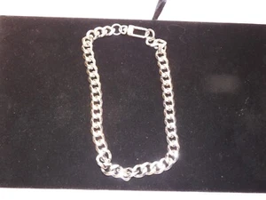 Vitaly Silver Tone Metal Chain Links Necklace - Picture 1 of 2