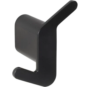 Appendiabiti doppio BORGANIC BLACK nero 39x68x58 mm bagno e cucina >> da forare - Foto 1 di 2