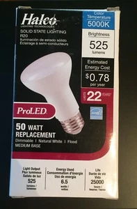HALCO-R20FL6-850-LED - LED R20 - MEDIUM - 6.5 Watt - 5000 Kelvin - 525 Lumens - Picture 1 of 1