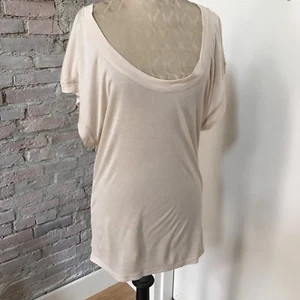 Blusa Vivienne Tam Top Marfil Cuello Cuchara Manga Gorra XS - Imagen 1 de 3