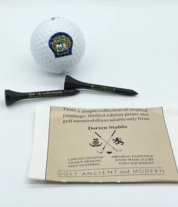 Old Course ST. ANDREWS SCOTLAND Limited Edition Doreen Stubbs Golf Ball & 9 Tees - Picture 1 of 6