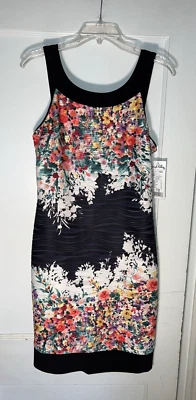 Vestido Joseph Ribkoff Nuevo con Etiquetas Bodycon Texturizado Floral Sin Mangas Talla UK12 USA10 c426 Foto 1 de 4