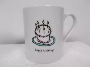 Tazza tazza da tè per torta e candela in porcellana I. Godinger Happy Birthday - Foto 1 di 6
