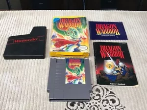 DRAGON WARRIOR FOR NINTENDO NES INCLUDES BOX, MANUAL AND WARRIOR'S HANDBOOK - Picture 1 of 10
