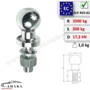 Kugelkopf Kupplungskugel 50mm Kugelkupplung - Anhänger Quad ATV Traktor - Bild 1 von 4