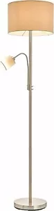 Stoff Stehlampe,Stehleuchte Textil,Standleuchte Lampenschirme weiß,1x E27 max. - Bild 1 von 9