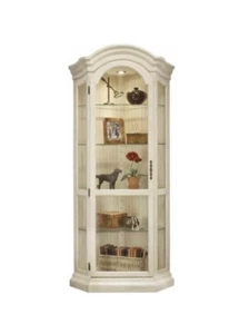 Philip Reinisch Co. 48958 Color Time White Panorama Corner Display Cabinet - Picture 1 of 5