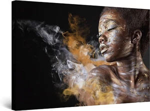 Abstract Woman and Dust Painting 90x60cm Framed Premium Quality Wall Art Print - Picture 1 of 3