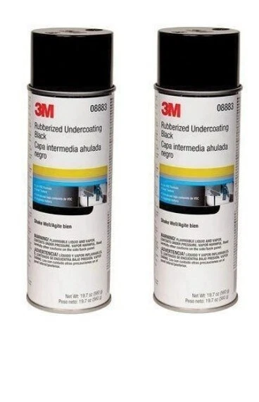 Recubrimiento inferior de goma 3M 08883, negro, 19,7 oz. Aerosol (paquete de 2) Foto 1 de 1