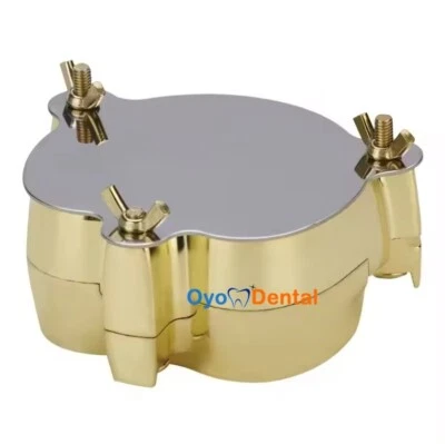 Cu-Zn Alloy Aluminum Boiling Box Denture Flasks Dental Lab Press Teeth Cooking  - Image 1 of 3