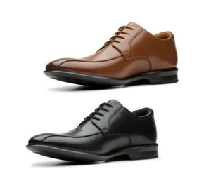 * VENTA * ZAPATOS DE CUERO PARA HOMBRE CLARKS BENSLEY RUN CON CORDONES - Imagen 1 de 6
