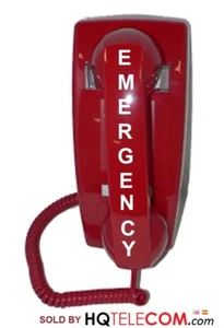 Teléfono de pared con marcador de línea directa de emergencia -- preprogramado para marcar automáticamente 911 - Imagen 1 de 8