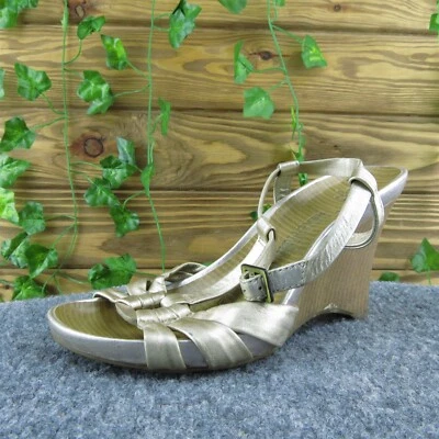 Kenneth Cole Limme A Sec Mujer Gladiador Sandalia Zapatos Cuero Dorado Talla 6 Mediano Foto 1 de 4