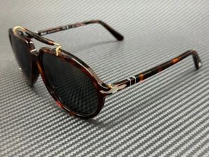 PERSOL PO0202S 24 48 Havana Brown Black Polarized 57 mm Sunglasses - Picture 1 of 4