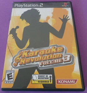 Karaoke Revolution Volume 3 (Sony PlayStation 2, 2004) with Case & Manual - Picture 1 of 3