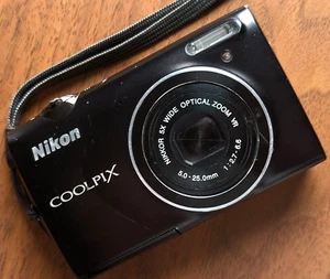 Nikon COOLPIX S5100 Black 12.2MP Compact Digital Camera Works in English japan - Picture 1 of 12
