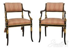 L55050EC: Pair KARGES Neoclassical Gold Gilt Armchairs