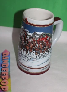Anheuser-Busch Inc Embossed Clydesdales Collector's Series 1989 Beer Stein - Picture 1 of 8
