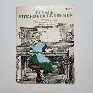 Fun With Five 5 Finger T.V. Themes Book 2 Pamela Robert Schultz 1983 HAS WRITING - Picture 1 of 6