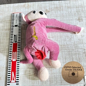 Monkey Plush Japanese Zipper Doll Funny Pink Toy 15.7inch 5.8oz 000591 - Picture 1 of 22