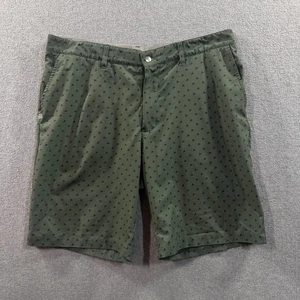Adidas Shorts Mens 36 Green Black Golf Athletic Logo Lightweight Performance - Picture 1 of 7