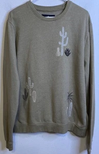 BLIND ROOSTER Bordado Cactus Suculento Manga Larga Sudadera Camisa Talla XL - Imagen 1 de 4