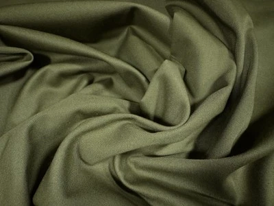 THE FABRIC MERCHANT Pantalone in twill a trama tinta unita peso tessuto, al metro - cachi