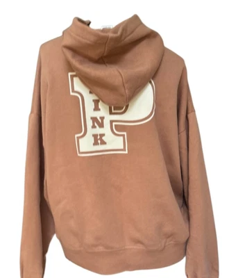 Sudadera con Capucha de Vellón ROSA Victorias Secret Talla M Caramelo Campus Salón Acogedora Foto 1 de 4