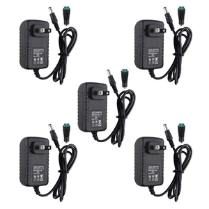 12V 2A Power Supply Adapter, 120VAC to 12VDC Transformer with 5.5x2.1mm DC Ou... - Picture 1 of 7