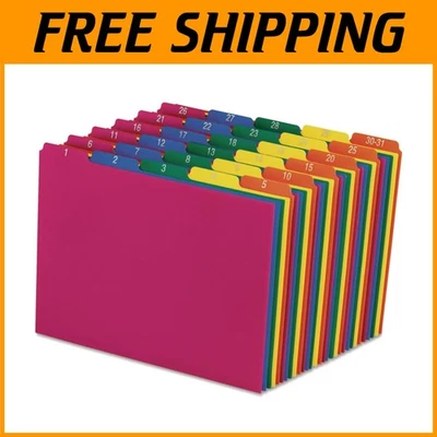 Poly Tab Guides 1-31, Tear-Resistant, Colorful, 31ct - Image 1 of 4