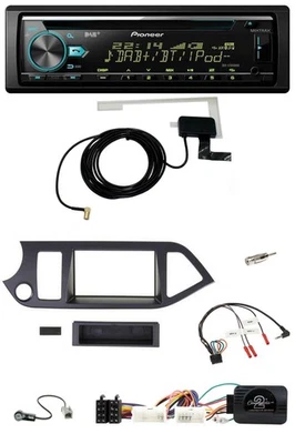 Pioneer MP3 Lenkrad CD USB DAB Autoradio für Kia Picanto ab 2011 Start-Stop - Bild 1 von 4