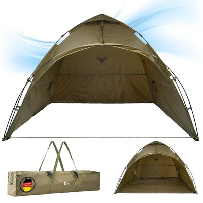 B-WARE Q-Tac Ruck Zuck Bivvy Angelzelt Vorne Geöffnet, 2 Mann Karpfenzelt - Bild 1 von 4