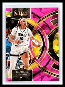 2024 Select WNBA Premier Level Kamilla Cardoso #195 Pink Ice Prizm Holo RC - Imagen 1 de 2