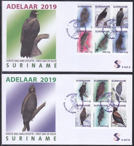 Surinam - Suriname Issue FDC 2019 (427) Birds - Eagles - Picture 1 of 1
