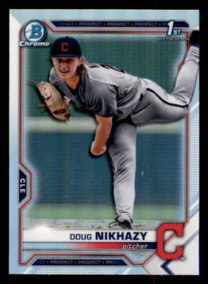 2021 Bowman Chrome Draft Refractors #BDC143 Doug Nikhazy - Image 1 of 2