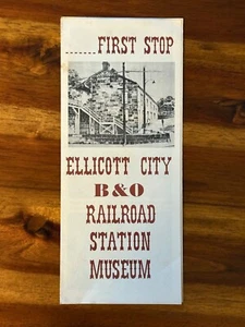 Folleto de viaje del museo de la estación de tren de Ellicott City B&O guía de colección de Maryland - Imagen 1 de 4