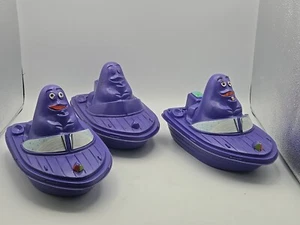 Vintage 1988 Mcdonalds Happy Meal Grimace Tugboat Plastic Box 3 Available Rare - Picture 1 of 19