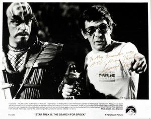 Foto de estudio original firmada por Leonard Nimoy 1984 Star Trek III - Imagen 1 de 2