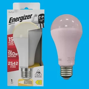 6x 18W (=150W) Energizer GLS ES E27 LED Light Bulb Lamp, 2700K Warm White 2542Lm - Picture 1 of 3