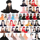 Ready To Wear Instant Hijab Beret Cap Women Turban Wrap Shawl Chiffon Headscarf